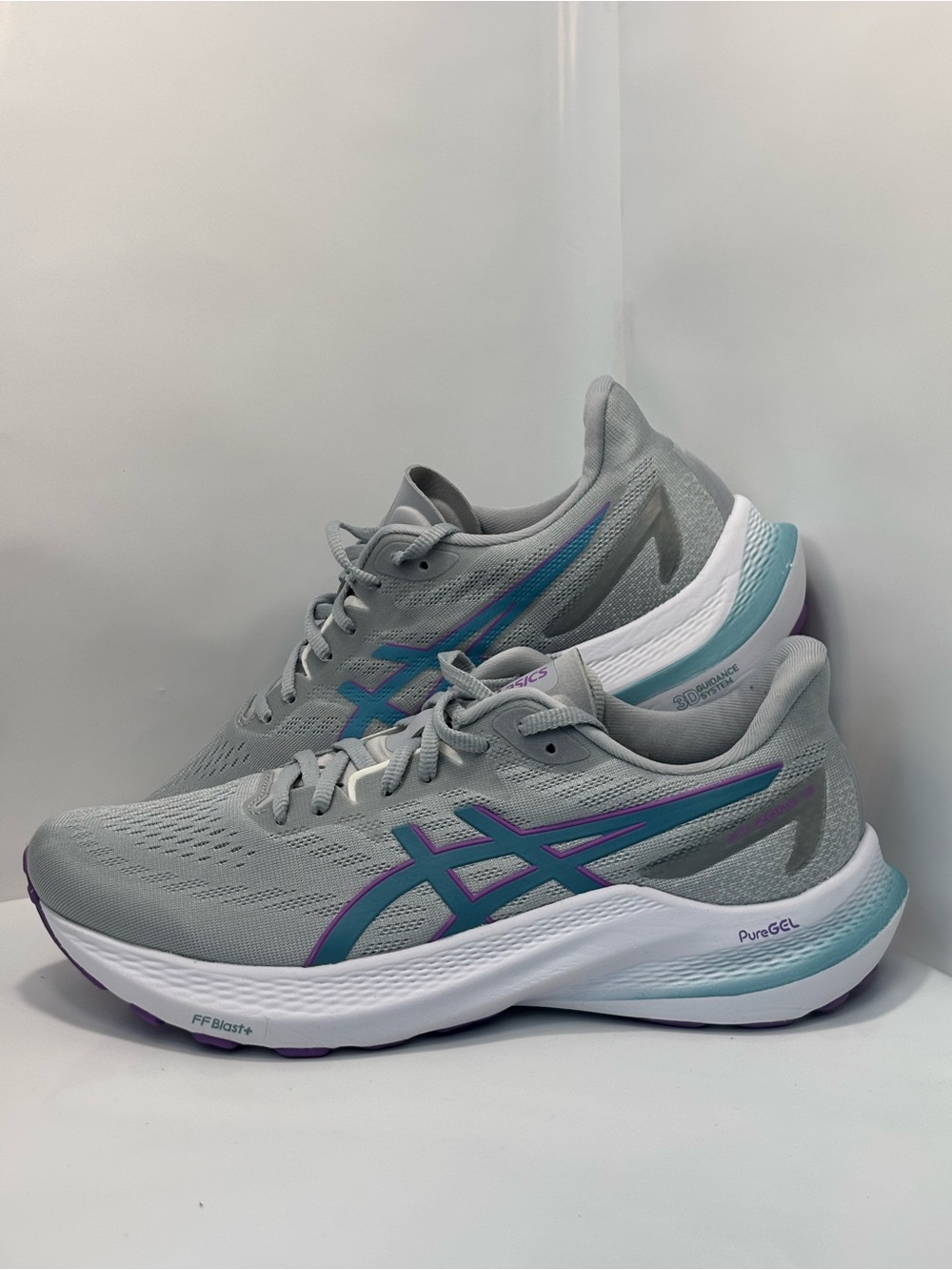 Asics GT-2000 12 Women's Size 10 Gray/Blue Running Athletic Sneakers 1012B506